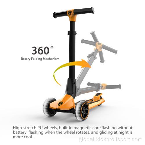 Kick Scooter with Light Lamborghini kick scooter, child scooter, Wholesale Anti-slip 3 Wheel Scooter Supplier